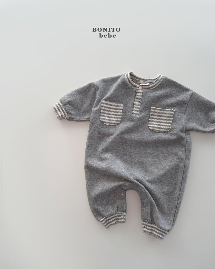 Bonito - Korean Baby Fashion - #babyfashion - Bebe Coco Placket Suit - 8