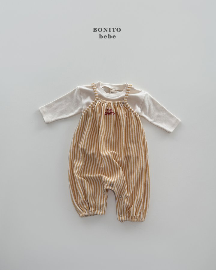 Bonito - Korean Baby Fashion - #babyfashion - Bebe Striped Overalls - 11