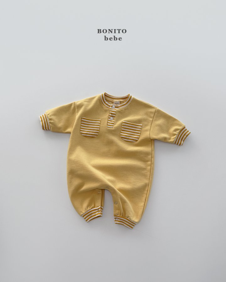 Bonito - Korean Baby Fashion - #babyfever - Bebe Coco Placket Suit - 9