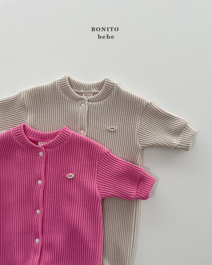 Bonito - Korean Baby Fashion - #babylifestyle - Bebe Knit Cardigan Suit - 7