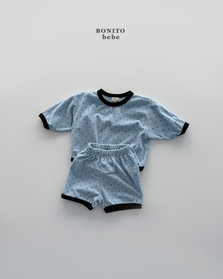Bonito - Korean Baby Fashion - #babyootd - Bebe Mini Dot Binding Set - 5