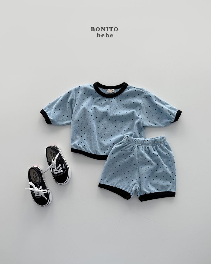 Bonito - Korean Baby Fashion - #babyoutfit - Bebe Mini Dot Binding Set - 6