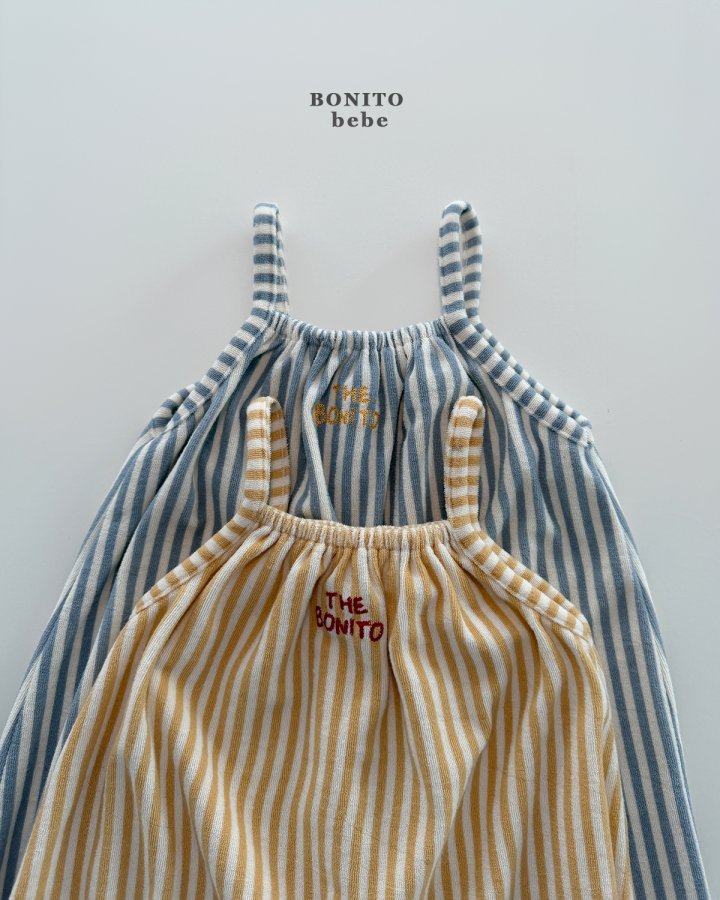 Bonito - Korean Baby Fashion - #babyoutfit - Bebe Striped Overalls - 3
