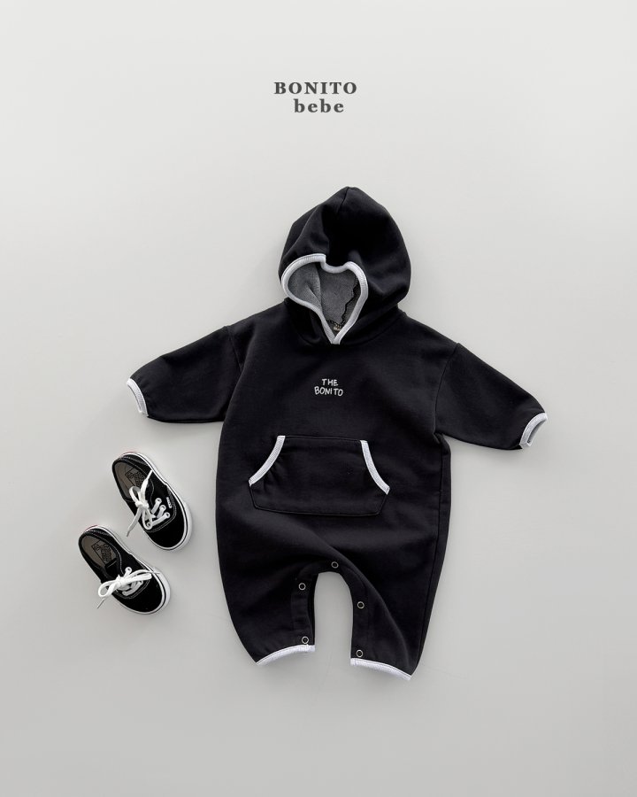 Bonito - Korean Baby Fashion - #babyoutfit - Bebe Hooded Binding Suit - 11