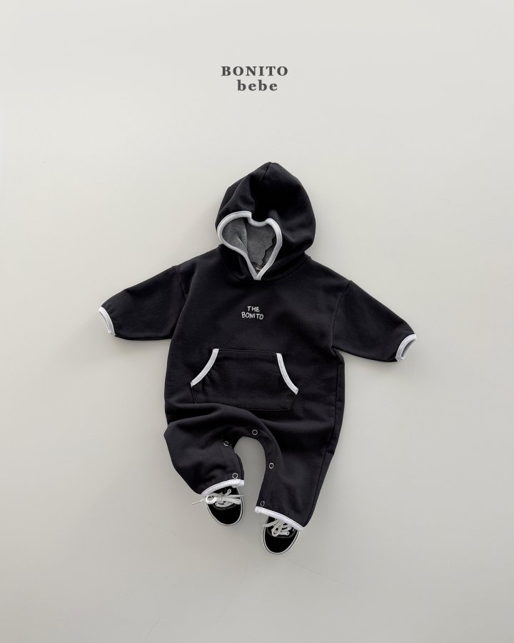 Bonito - Korean Baby Fashion - #babyoutfit - Bebe Hooded Binding Suit - 12
