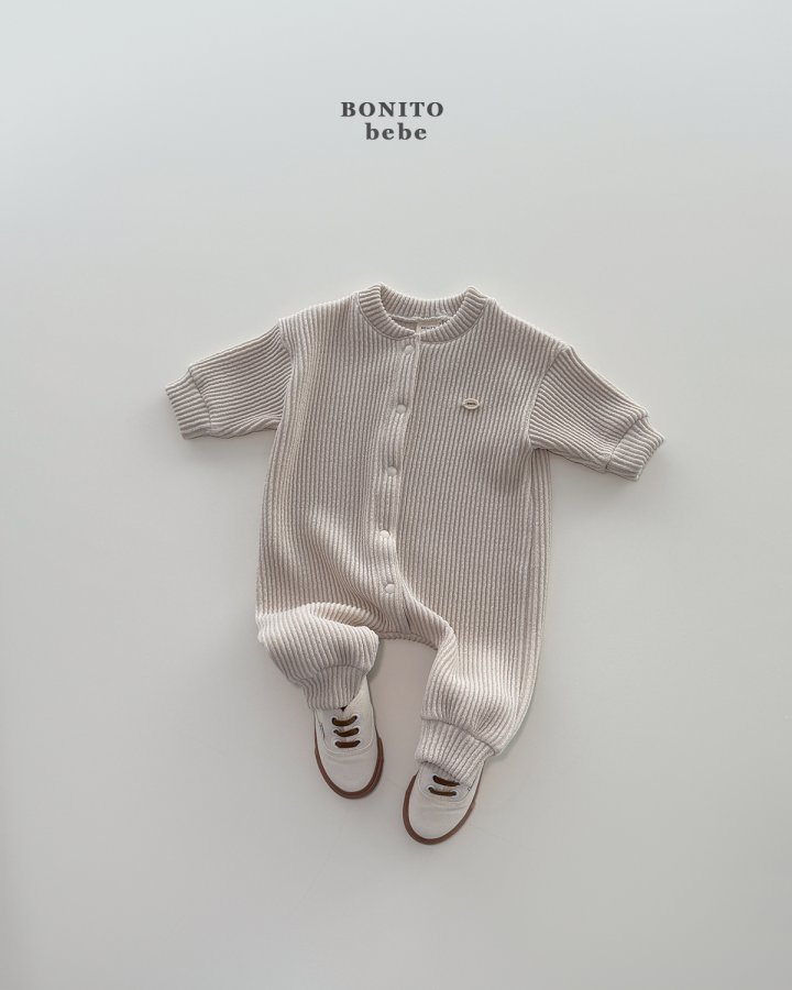 Bonito - Korean Baby Fashion - #babyoutfit - Bebe Knit Cardigan Suit - 10