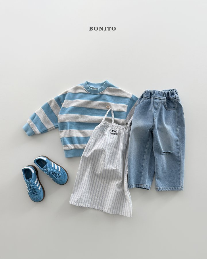Bonito - Korean Children Fashion - #Kfashion4kids - Big Bold Stripe Sweatshirt - 8