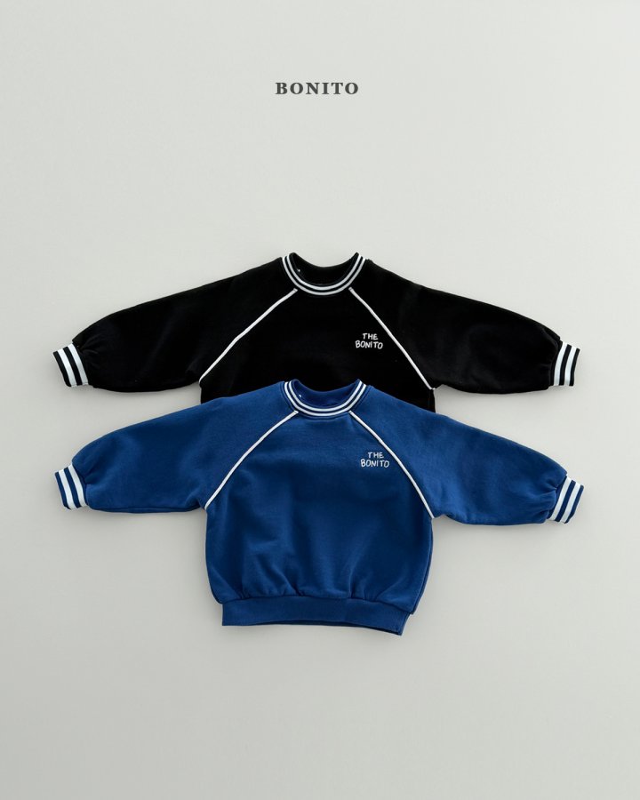 Bonito - Korean Children Fashion - #Kfashion4kids - Double-Line Raglan Sweatshirt