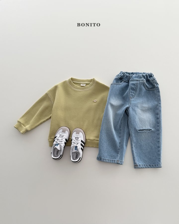 Bonito - Korean Children Fashion - #Kfashion4kids - Waffle Guy Sweatshirt - 11