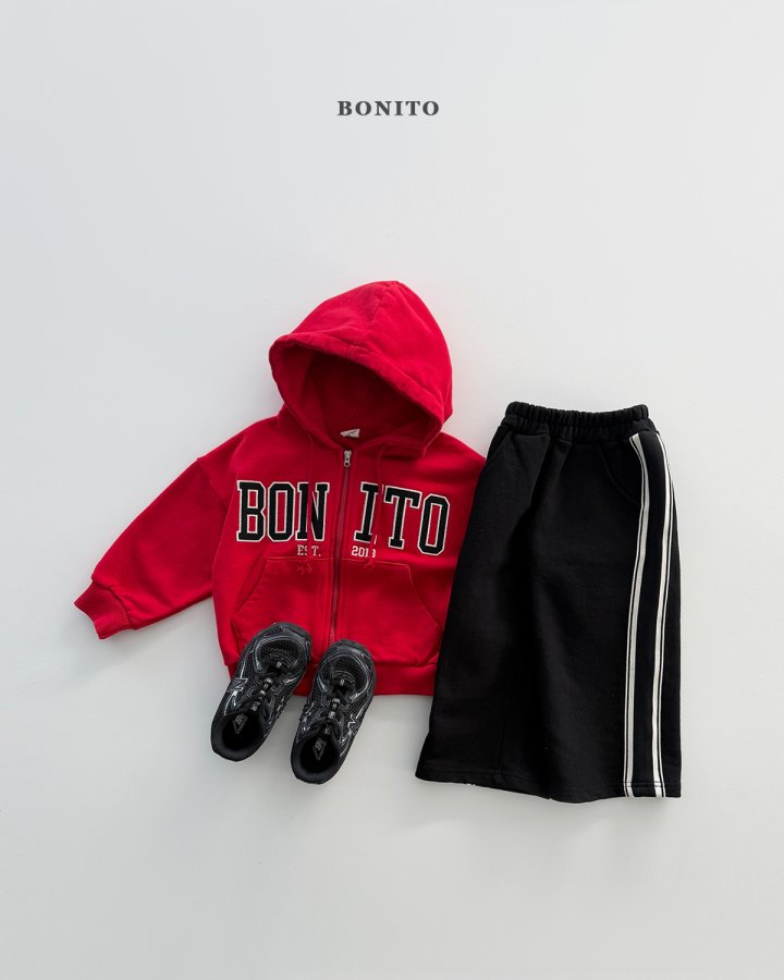 Bonito - Korean Children Fashion - #Kfashion4kids - Half Half Hoodie Zip-Up - 8