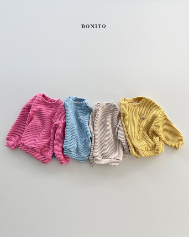 Bonito - Korean Children Fashion - #kidzfashiontrend - Pop Knit Sweatshirt - 4