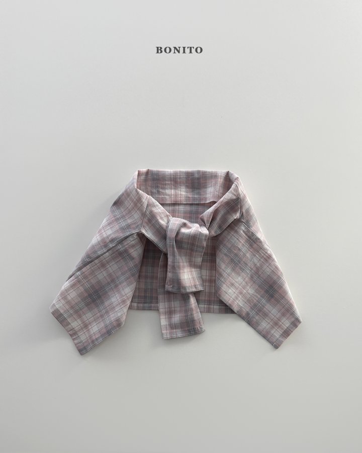 Bonito - Korean Children Fashion - #childofig - Check Shawl - 5