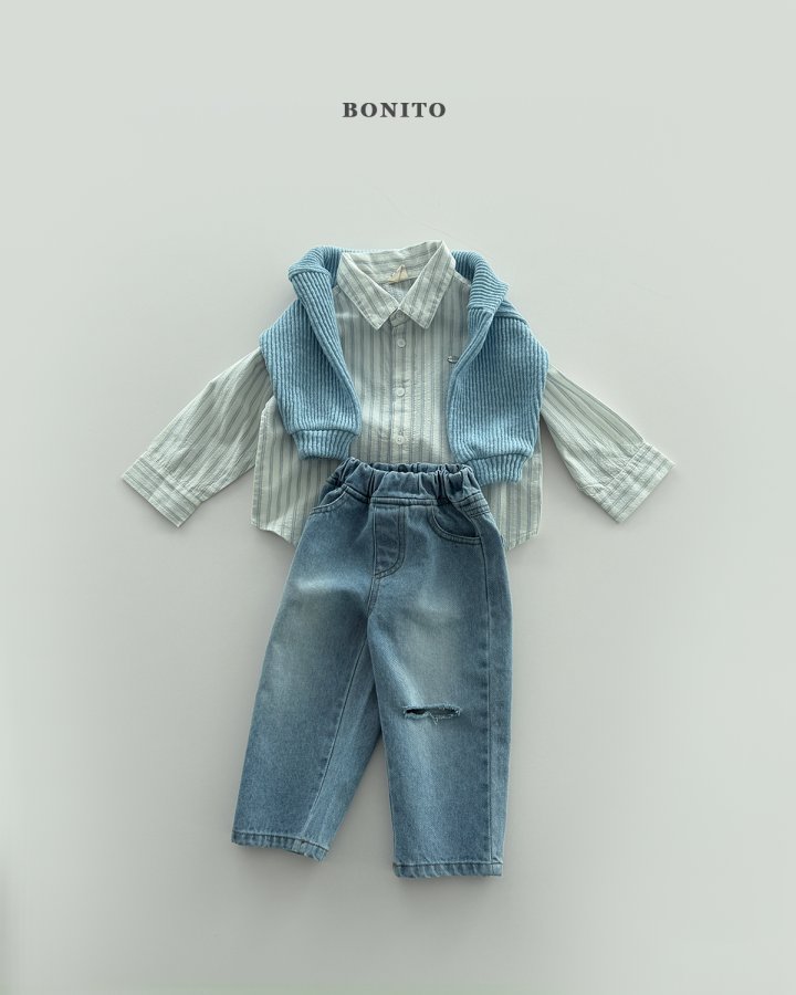 Bonito - Korean Children Fashion - #childofig - Buddy Stripe Shirt - 10