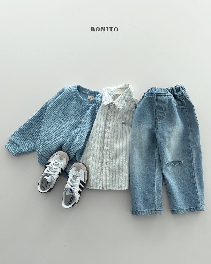 Bonito - Korean Children Fashion - #childofig - Buddy Stripe Shirt - 9