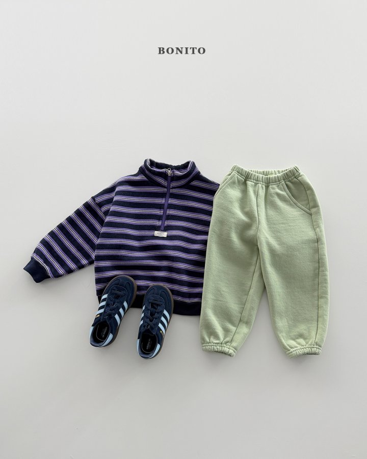 Bonito - Korean Children Fashion - #childofig - Joy Stripe Half-Zip - 9