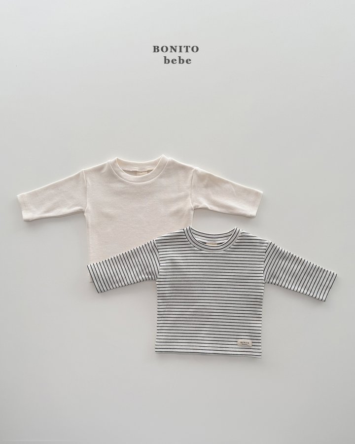 Bonito - Korean Children Fashion - #childofig - Baby Tee Set (set of 2) - 4