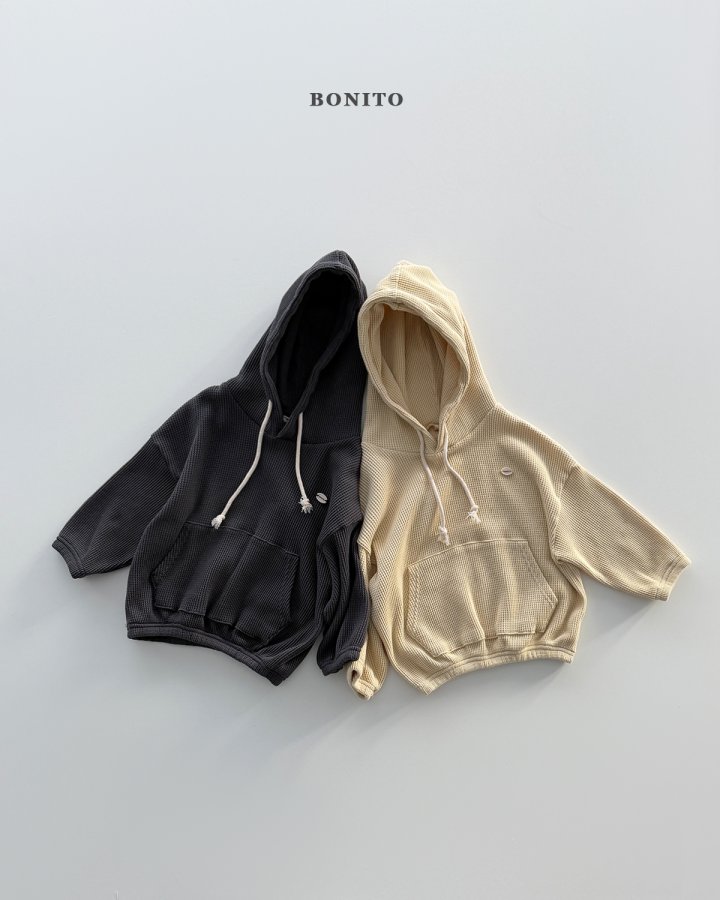 Bonito - Korean Children Fashion - #childofig - Mini Waffle Hoodie Top Bottom Set - 5