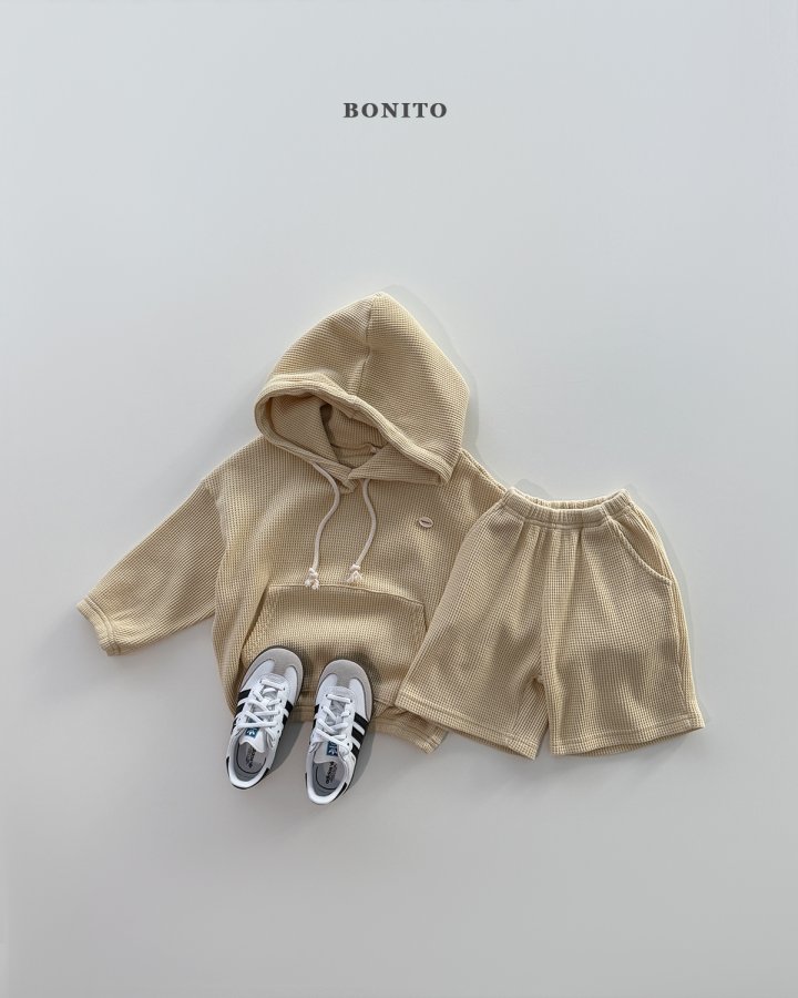 Bonito - Korean Children Fashion - #childofig - Mini Waffle Hoodie Top Bottom Set - 6