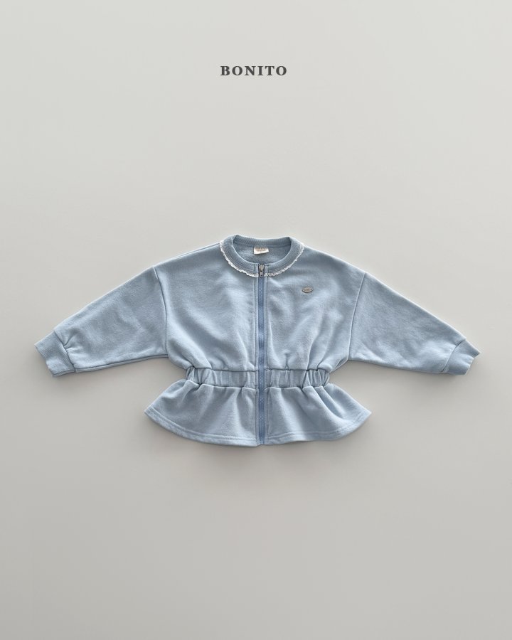 Bonito - Korean Children Fashion - #prettylittlegirls - Shirring Zip-Up - 4