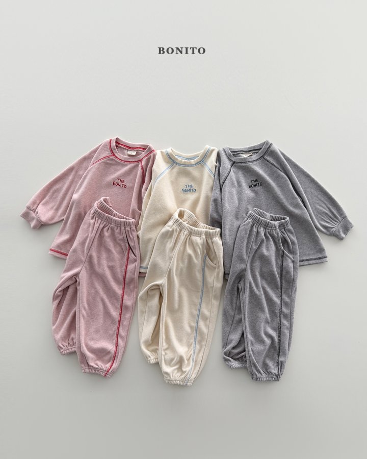 Bonito - Korean Children Fashion - #childrensboutique - Zigzag Top Bottom Set
