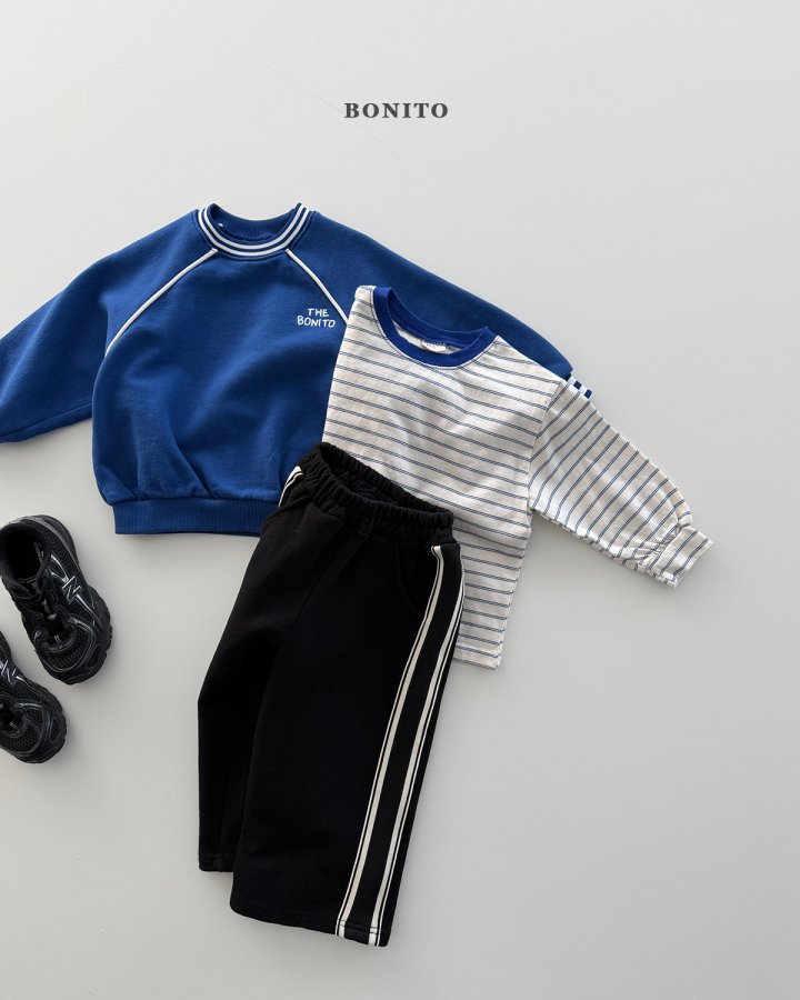 Bonito - Korean Children Fashion - #childrensboutique - Double-Line Raglan Sweatshirt - 10