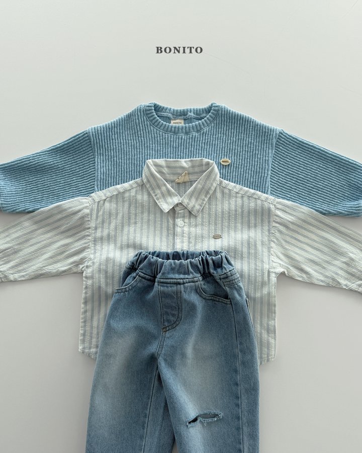Bonito - Korean Children Fashion - #designkidswear - Buddy Stripe Shirt - 12