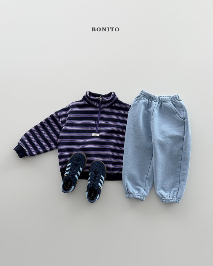 Bonito - Korean Children Fashion - #designkidswear - Joy Stripe Half-Zip - 11