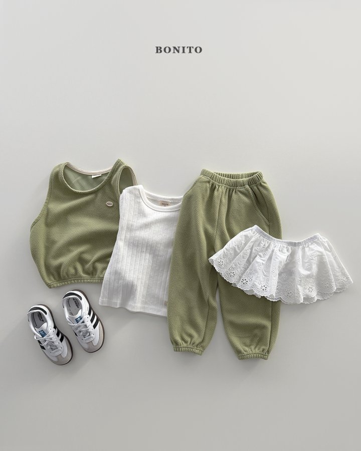 Bonito - Korean Children Fashion - #designkidswear - Vest Top Bottom Set - 12