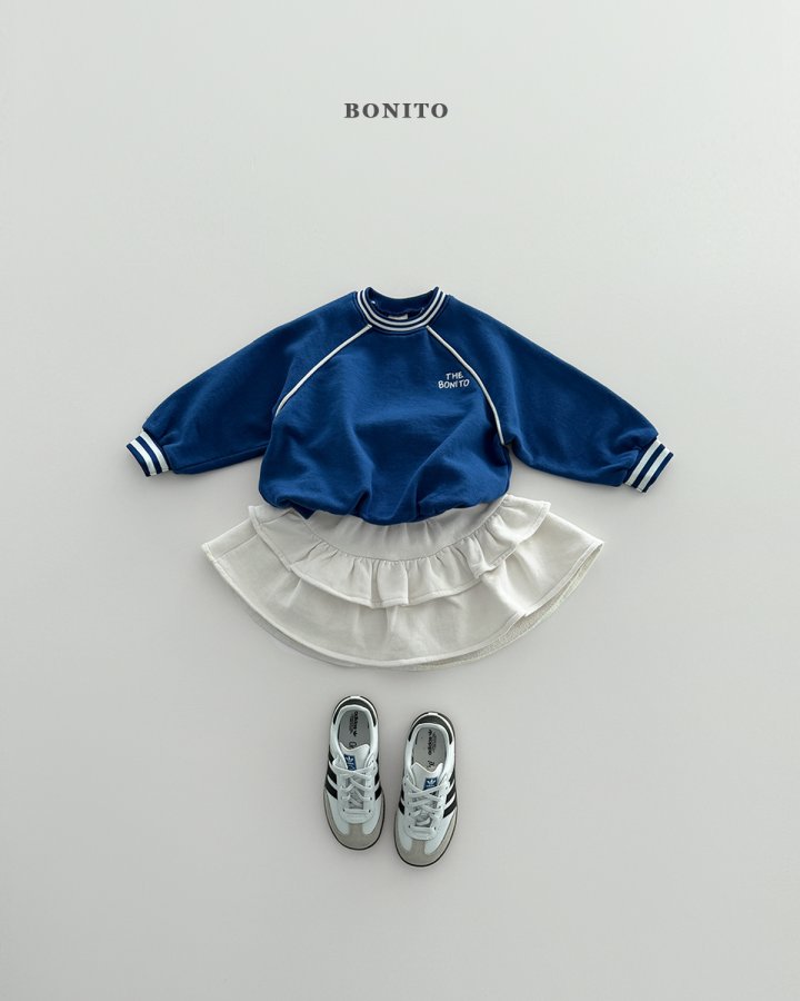 Bonito - Korean Children Fashion - #designkidswear - Double-Line Raglan Sweatshirt - 11