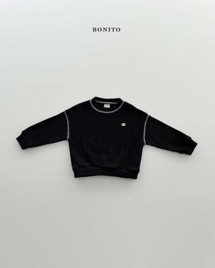 Bonito - Korean Children Fashion - #designkidswear - Waffle Guy Sweatshirt - 5