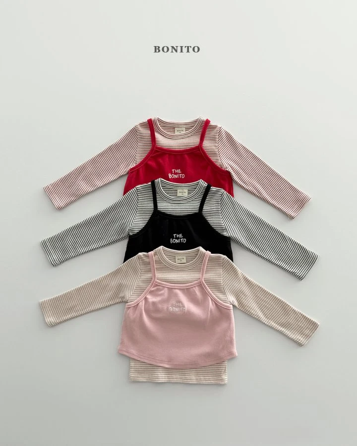 Bonito - Korean Children Fashion - #designkidswear - Layered Sleeveless Set