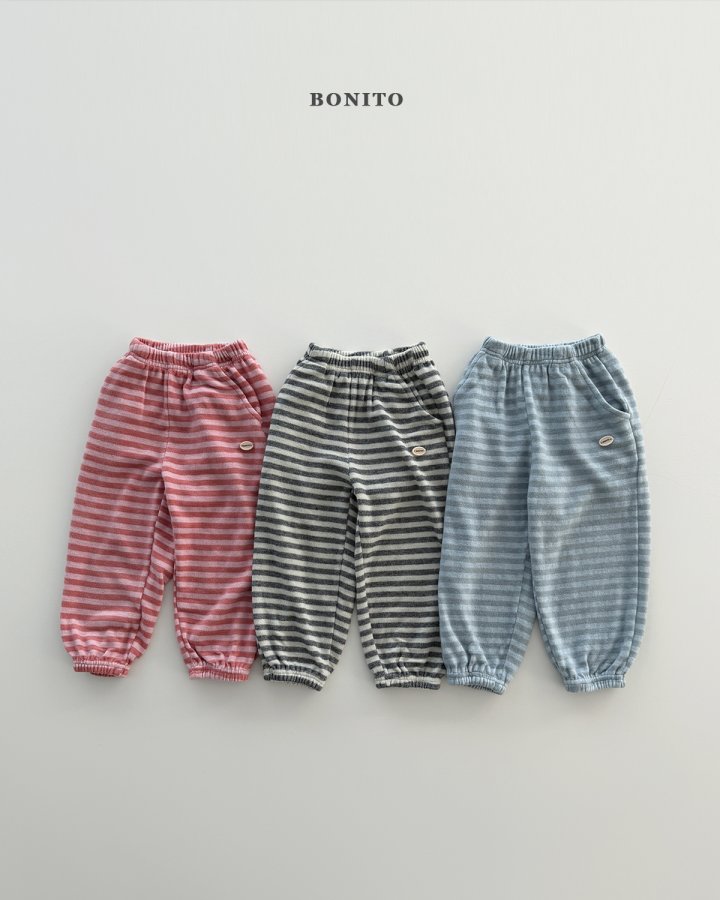 Bonito - Korean Children Fashion - #discoveringself - Stripe Heat Jogger Pants
