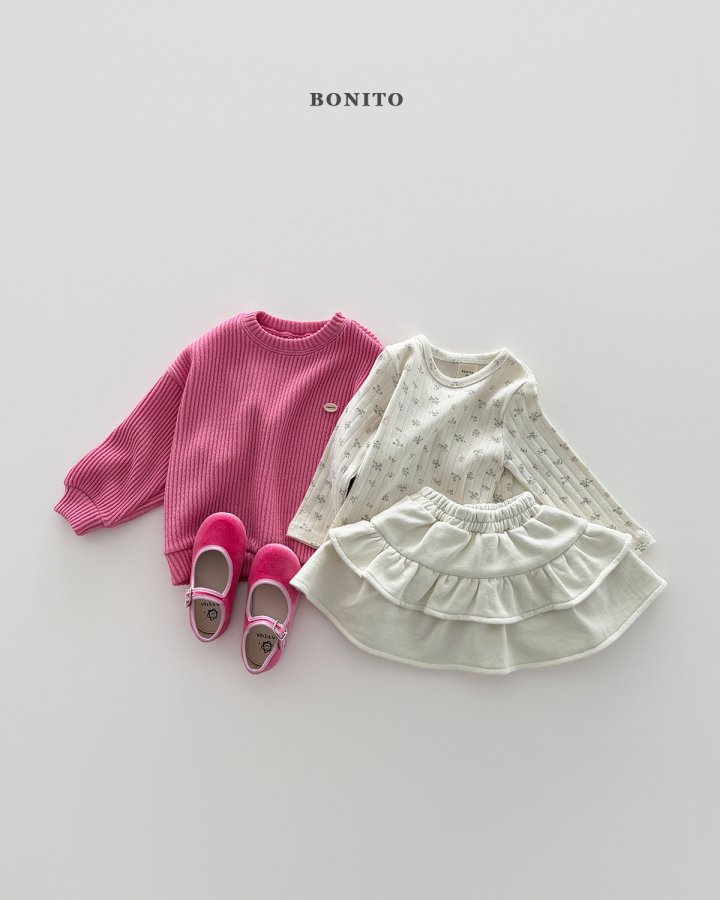 Bonito - Korean Children Fashion - #fashionkids - French Terry Tiered Skirt - 11