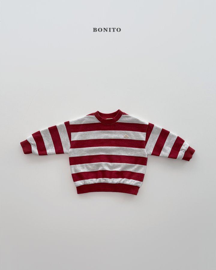 Bonito - Korean Children Fashion - #kidsshorts - Big Bold Stripe Sweatshirt - 5