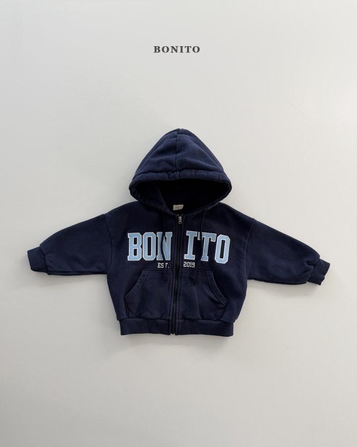 Bonito - Korean Children Fashion - #kidsshorts - Half Half Hoodie Zip-Up - 5