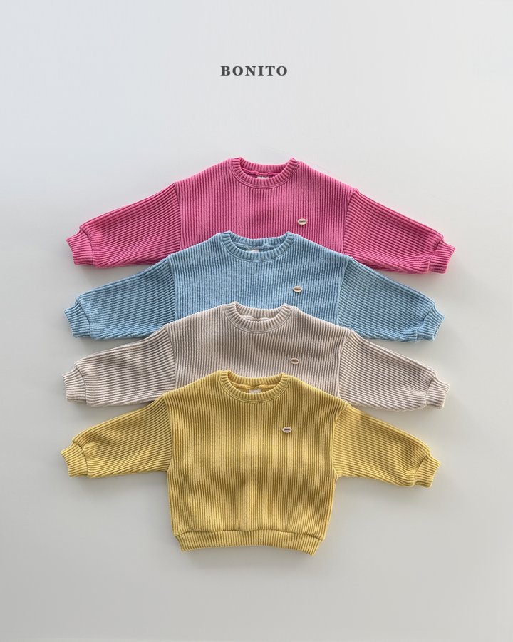 Bonito - Korean Children Fashion - #kidsshorts - Pop Knit Sweatshirt