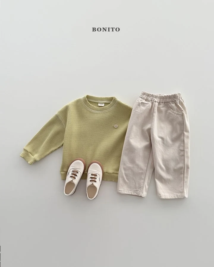 Bonito - Korean Children Fashion - #kidsstore - Waffle Guy Sweatshirt - 9