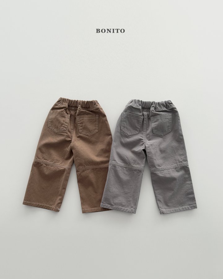 Bonito - Korean Children Fashion - #kidzfashiontrend - Knee Panel Pants - 3