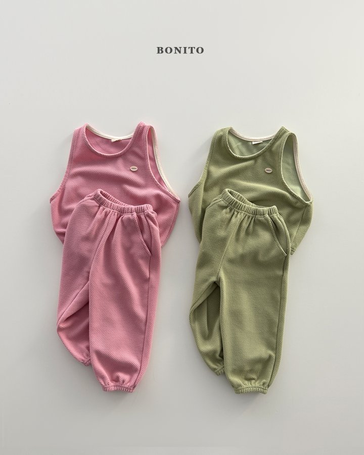 Bonito - Korean Children Fashion - #kidzfashiontrend - Vest Top Bottom Set