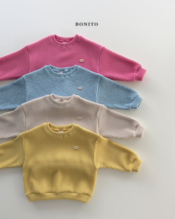Bonito - Korean Children Fashion - #kidzfashiontrend - Pop Knit Sweatshirt - 3