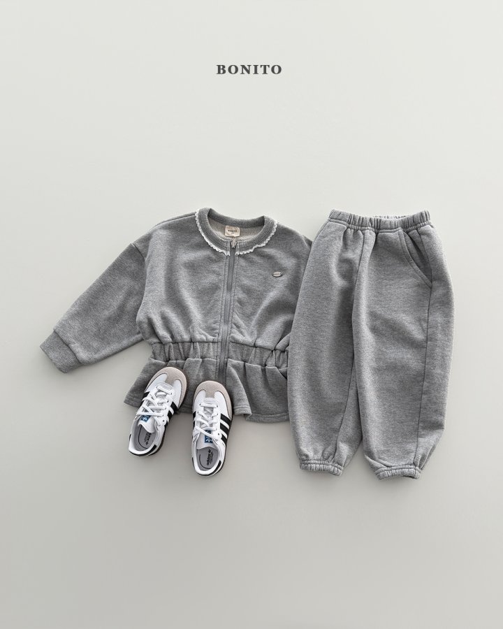 Bonito - Korean Children Fashion - #kidzfashiontrend - Shirring Zip-Up - 12