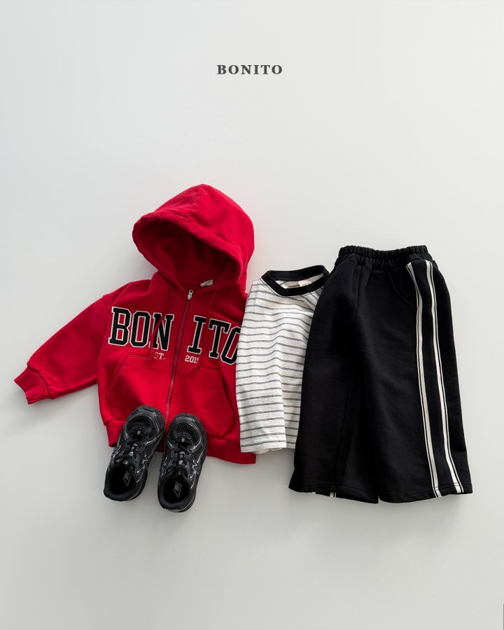 Bonito - Korean Children Fashion - #magicofchildhood - Half Half Hoodie Zip-Up - 10