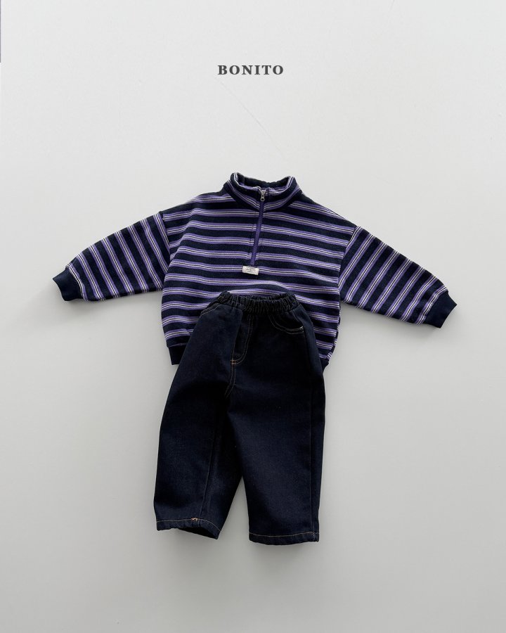Bonito - Korean Children Fashion - #minifashionista - Joy Stripe Half-Zip - 6