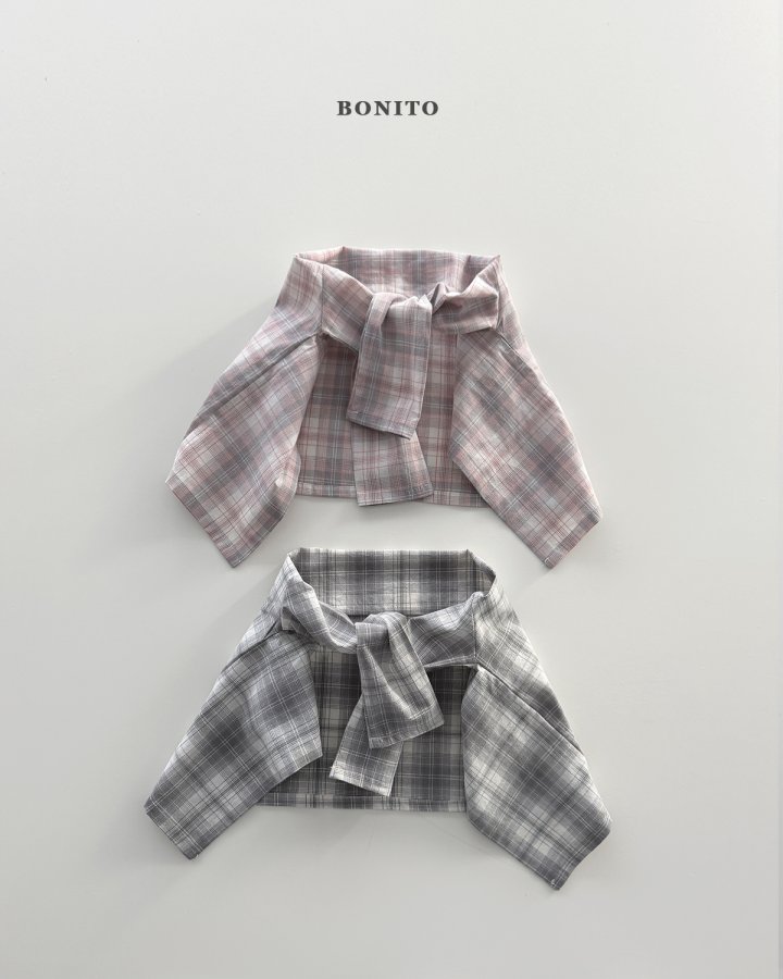 Bonito - Korean Children Fashion - #prettylittlegirls - Check Shawl