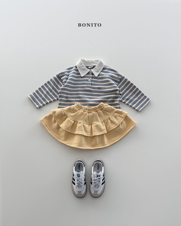 Bonito - Korean Children Fashion - #prettylittlegirls - Tommy Stripe Collar Tee - 11