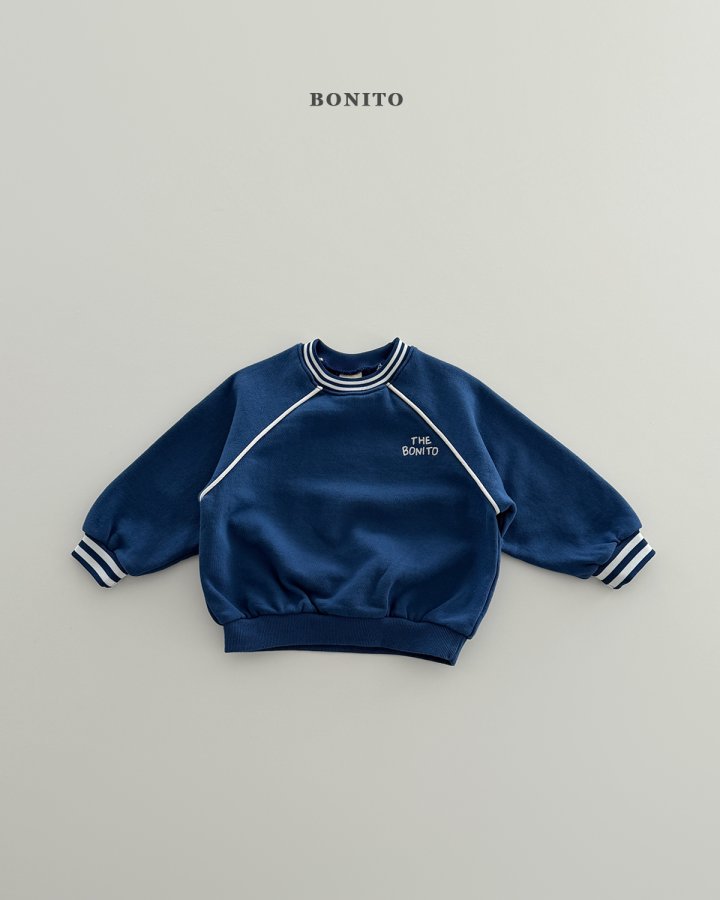 Bonito - Korean Children Fashion - #prettylittlegirls - Double-Line Raglan Sweatshirt - 5
