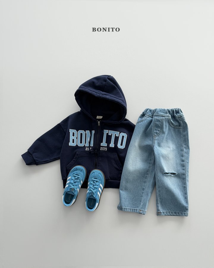 Bonito - Korean Children Fashion - #prettylittlegirls - Half Half Hoodie Zip-Up - 12