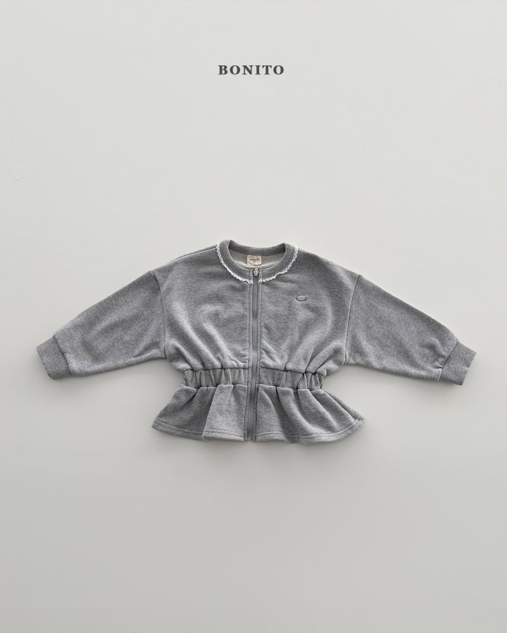 Bonito - Korean Children Fashion - #prettylittlegirls - Shirring Zip-Up - 3
