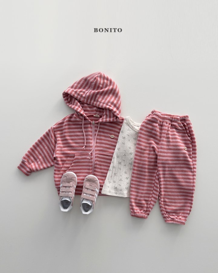 Bonito - Korean Children Fashion - #prettylittlegirls - Stripe Heat Jogger Pants - 10