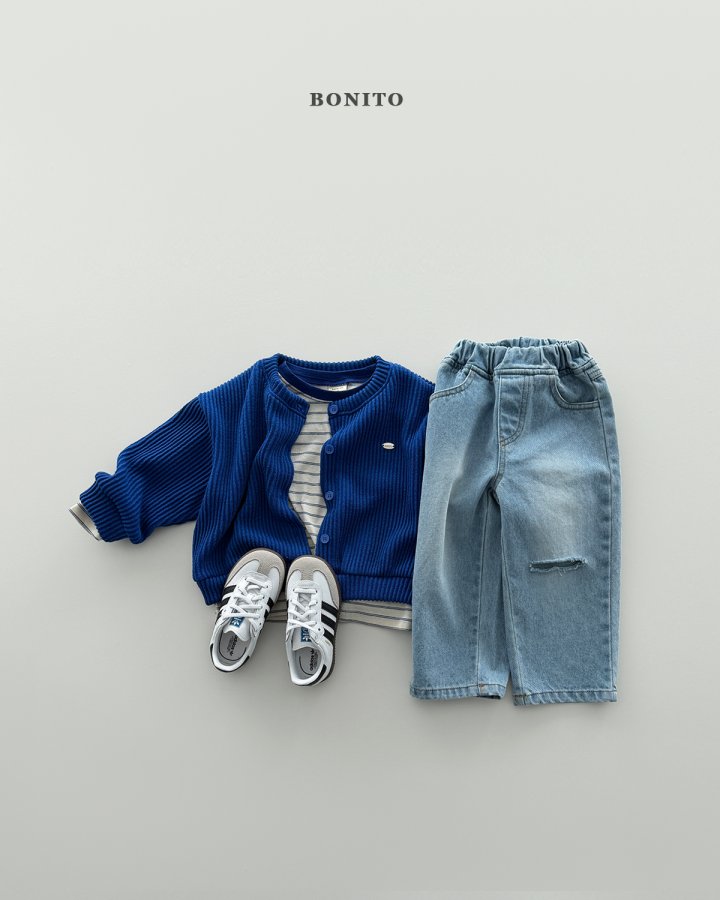 Bonito - Korean Children Fashion - #stylishchildhood - Damaged Denim Pants - 7